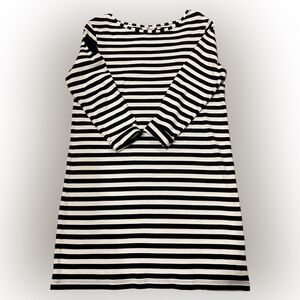 Vineyard Vines Navy & White Striped Long-Sleeve T-Shirt Dress – Size Small - EUC